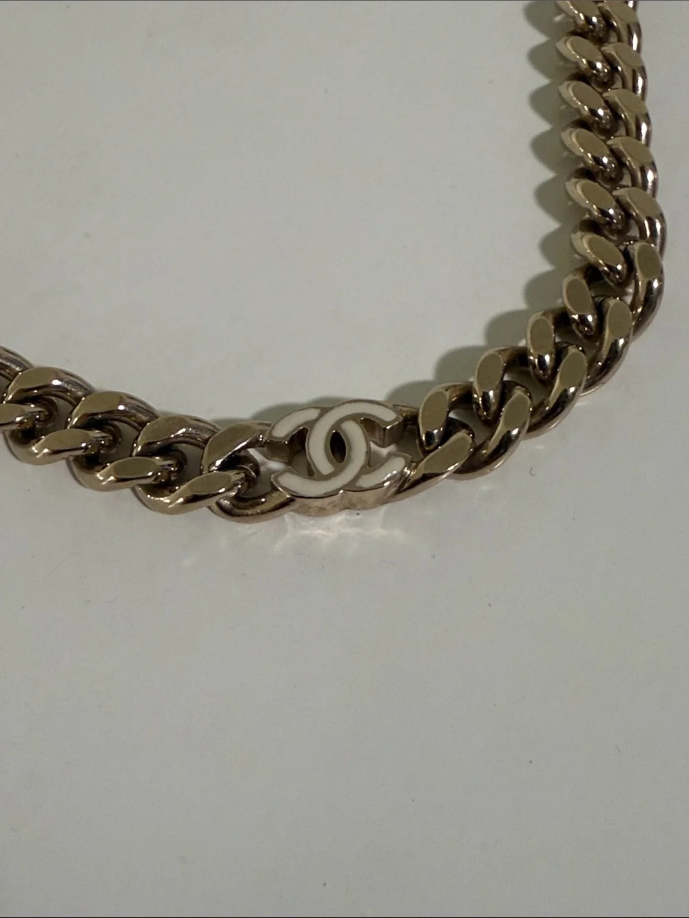 CHANEL Gold-Tone Chain Necklace